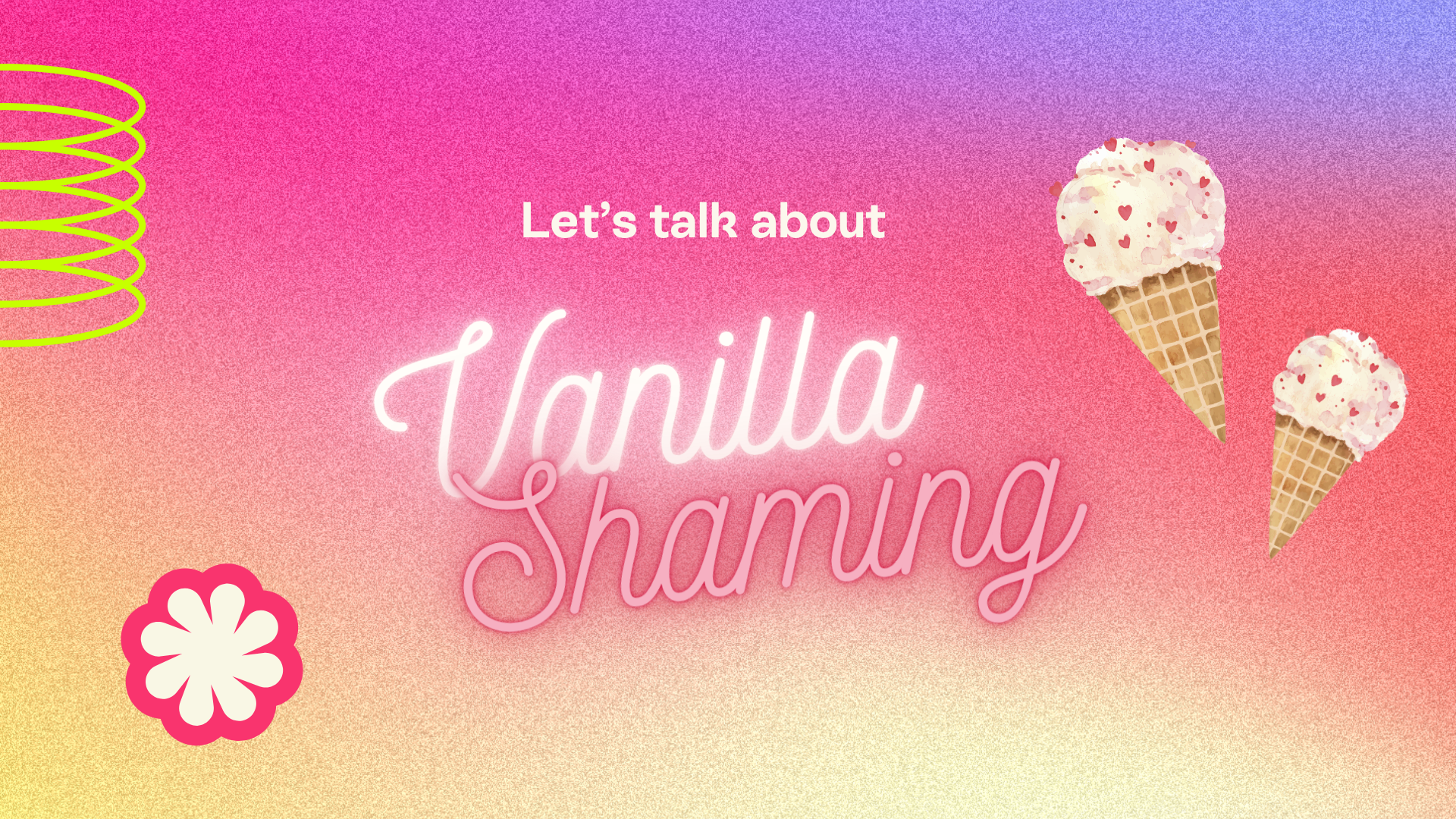 It's about time we spoke about vanilla shaming