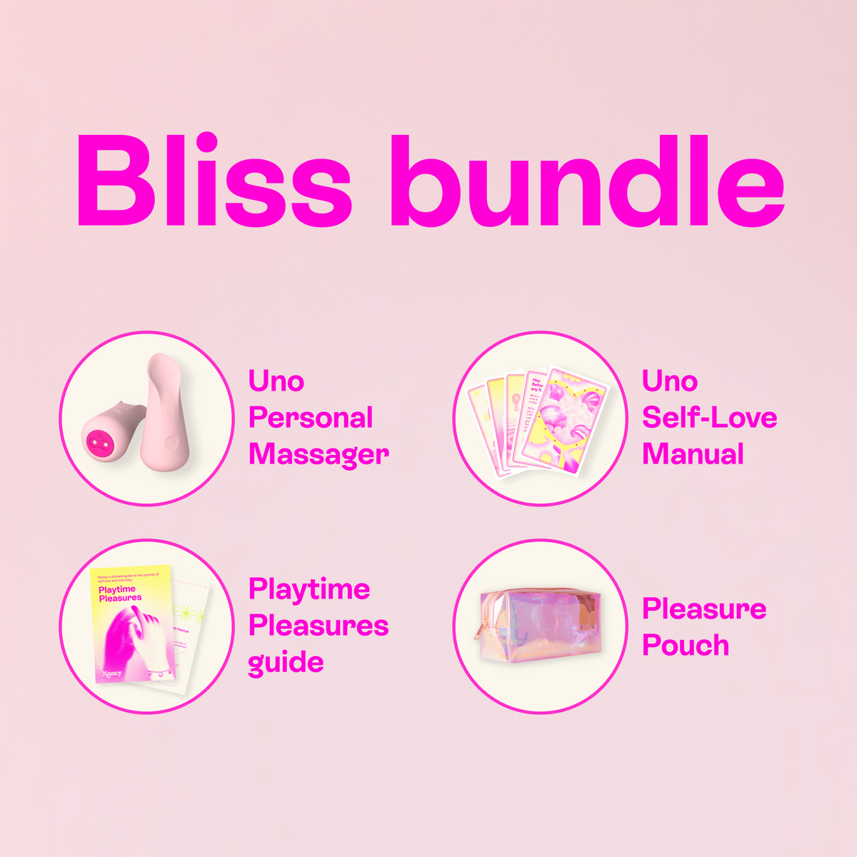 Uno Bliss Bundle Beginner Friendly Vibrator & Sex Toy Nancy
